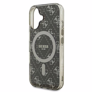 Guess IML 4G Background MagSafe iPhone 16 dėklas - rudas