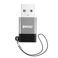 BWOO adapteris USB-C - USB pilkas OTG BZ-38