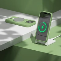 Etteri silikoninis dėklas telefonui iPhone 15 6,1" šviesiai žalias