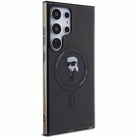 Karl Lagerfeld IML Ikonik magnetinis dėklas telefonui Samsung Galaxy S24 Ultra - juodas