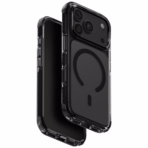 Uniq Combat Magclick Charging dėklas iPhone 18 Pro / 17 Pro – juodas