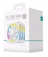 DeepCool FL12R WH-3 IN 1 Kompiuterio korpusui Ventiliatorius 12 cm Balta 3 vnt