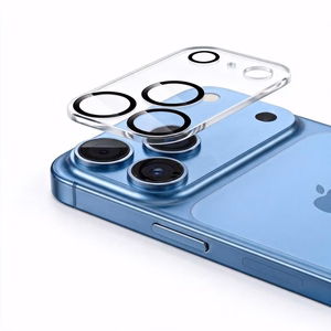 Skaidri grūdinto stiklo kameros apsauga „Tech-Protect Cam Fit+“, skirta „Apple iPhone 18 Pro“