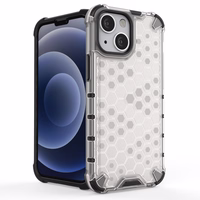 Honeycomb Case šarvu dangtelis su TPU buferiu iPhone 13 mini skaidrus