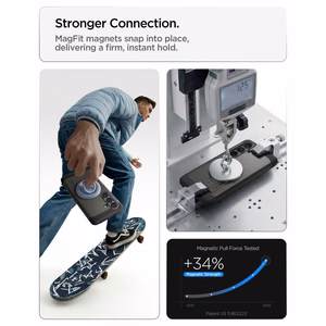 SPIGEN dėklas TOUGH ARMOR, suderinamas su MagSafe, skirtas SAMSUNG S26, metalinis