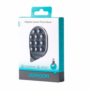 Magnetinis telefono laikiklis su siurbtukais Joyroom JR-ZS418 juodas