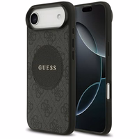 Guess 4G Circle Classic Logo Magnetinis dėklas telefonui iPhone Air - juoda