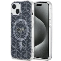 Guess IML GCube Magnetinis dėklas iPhone 15 Plus / 14 Plus - juodas