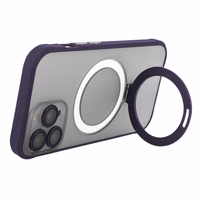 Magnetinis Ring Secure dėklas telefonui iPhone 12 6,1" violetinis