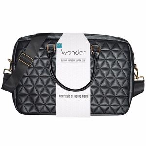 Wonder Dėklas nešiojamam kompiuteriui 15–16 colių pico quilted juodos spalvos