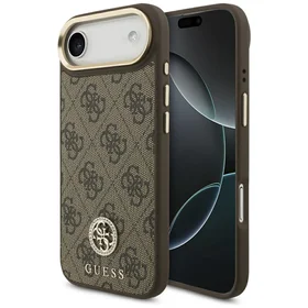 Guess 4G Strass Logo Magnetinis dėklas telefonui iPhone Air - ruda