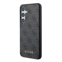 Guess 4G Metal Gold Logo dėklas telefonui Samsung Galaxy S24 - juodas