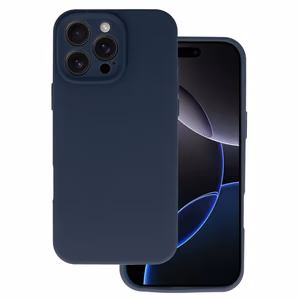Silikoninis lite dėklas telefonui Iphone 16 Pro tamsiai mėlynas