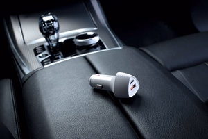 Įkroviklis automobilinis Forcell (CC50-1A1C) (1xUSB-C; 1xUSB; 5A 38W) baltas