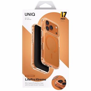 Uniq LifePro Xtreme Magnetinis įkrovimo dėklas telefonui iPhone 17 Pro - Oranžinis