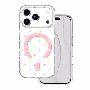 Bubble Dots Mag чехол для iPhone 17 Pro 6,3" / 18 Pro 6,3" белый