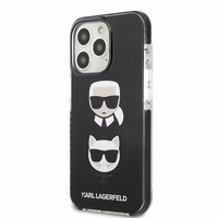 Karl Lagerfeld Karl&Choupette Head dėklas iPhone 13 Pro Max - juodas