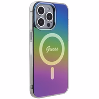 Guess IML Iridescent Magnetinis dėklas telefonui iPhone 15 Pro - juodas