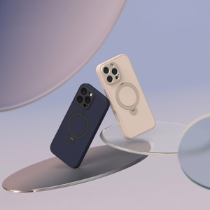 Moshi Kameleon MagSafe dėklas, skirtas iPhone 16 Pro Max, su atrama, „Shell Pink“ spalvos
