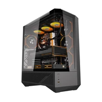 Darkflash DY460 computer case (Black) + 4 ARGB fans