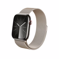 Crong Milano Steel – Stainless Steel dirželis Apple Watch 38/40/41/42 mm (Champagne)