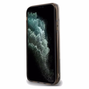 Karl Lagerfeld Liquid Glitter Choupette dėklas telefonui iPhone 11 / Xr - permatomas