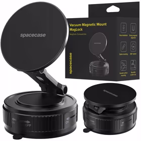 Spacecase Vakuuminis magnetinis laikiklis MagLock juodas
