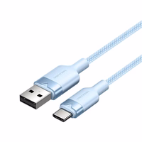 USB 2.0 A į USB-C 3A kabelis Vention CTNLF 1M (mėlynas)
