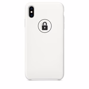 Dėklas "Silicone Case" skirtas iPhone Xs Max / White / su įpakavimu