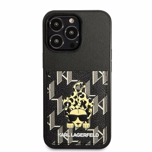 Karl Lagerfeld Karlimals Kortelės dėklas telefonui iPhone 13 Pro / iPhone 13 - juodas