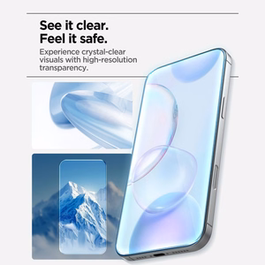 Spigen Glas.tR AlignMaster Slim 3 grūdintų apsauginių ekrano stiklų rinkinys, skirtas iPhone 17