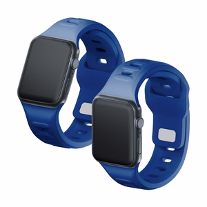 38/40/41/42 mm Blue (small) - 3mk Silicone Watch Strap for Apple