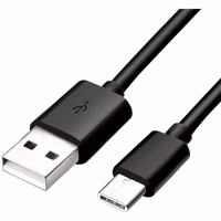 Samsung EP-DW700CBE USB-A - USB-C 1.5m kabelis (didmeninė – pakaitinė pakuotė) – juodas