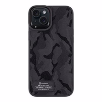 Tactical Camo Troop Dėklas for Apple iPhone 15 Plus Juodas