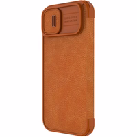 Dėklas Nillkin Qin Pro Leather Apple iPhone 14 Plus rudas