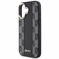 DKNY Languotas raštas magnetinis iPhone 16 Plus dėklas - juodas