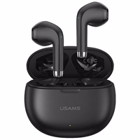 USAMS Ausinės Bluetooth 5.3 TWS Rhymbo Series belaidės juodas BHUYO01 (US-YO17)