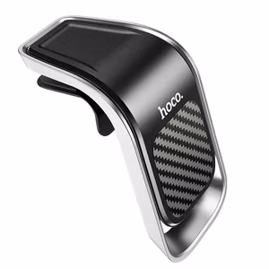 Car phone holder Hoco CA74 for ventilation grille, magnetic, black-silver