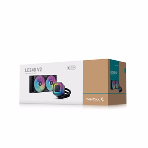 DeepCool LE240 V2 Procesorius Universalusis skystinis aušintuvas 12 cm Juoda