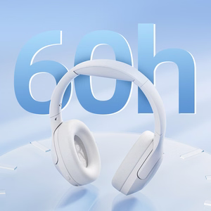 QCY H3 Lite Over-Ear Headphones with ANC and Bluetooth 5.3 - White