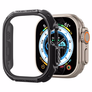 Spigen Tough Armor dėklas, skirtas Apple Watch Ultra 49 mm, juodas