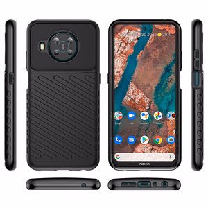 Thunder dėklas telefonui lankstus šarvuotas dėklas Nokia X100 juoda
