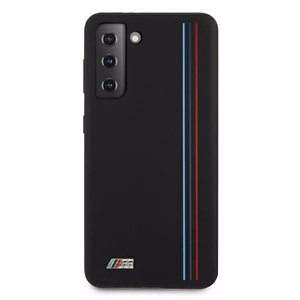 BMW Silicone Stripes M Collection dėklas Samsung Galaxy S21+, juodas