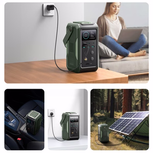 Išorinė baterija Joyroom JR-PBF10 75000mAh 100W 3x USB-C 3x USB-A su sulankstoma žibintuvėliu ir rankena (žalia)