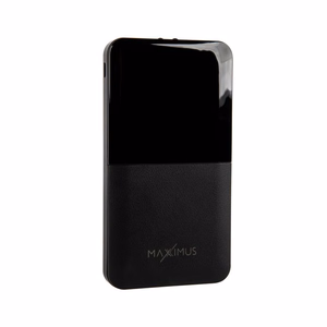 Išorinė baterija MX ROTH 10 000 mAh, 2xUSB, 10W Li-Po, juoda, + microUSB laidas