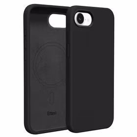 Etteri Silikoninis Mag dėklas for iPhone 16e / 17e juodas