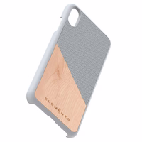 Nordic Elements Original Hel - dėklas iPhone Xs Max with real maple wood (Light Grey)