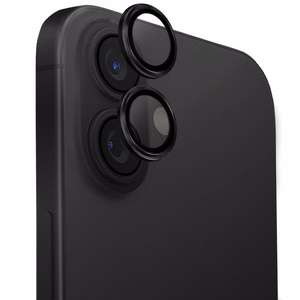Uniq Optix aliuminio kameros objektyvo apsauga iPhone 16 / 16 Plus su aplikatoriumi - juodas