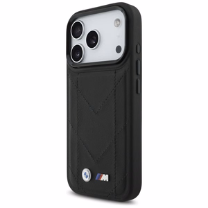 BMW M Quilted Logo MagSafe dėklas telefonui iPhone 17 Pro - juodas
