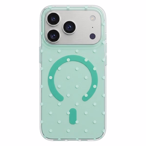 Bubble Dots Mag dėklas, skirtas iPhone 11, žalias